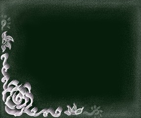 Illustration of elegance dark green background design