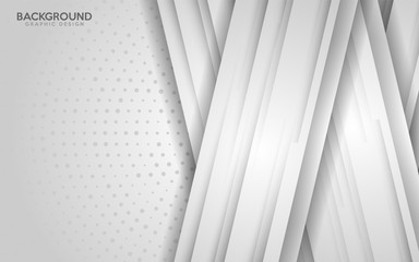 Modern white and gray gradient abstract background