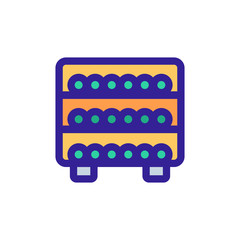 storage of wine icon vector. A thin line sign. Isolated contour symbol illustration