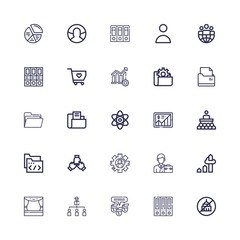 Editable 25 organization icons for web and mobile