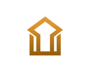 House or building logo template design, emblem, symbol or icon