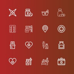 Editable 16 pill icons for web and mobile