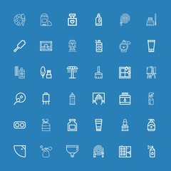 Editable 36 spray icons for web and mobile
