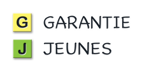 GJ initials in colored 3d cubes with meaning in french language