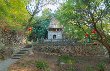 Fototapeta na wymiar The cultural landscape of Mount Qingyuan in Quanzhou City, Fujian Province, China
