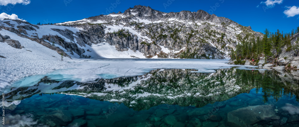 Canvas Prints alpine lake panorama - alpine lakes wilderness - washington - mountains