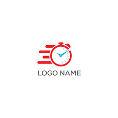 Time work logo design template full vector