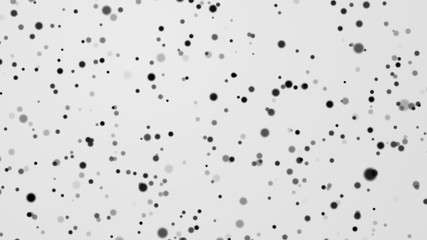 Dot white black pattern gradient texture background. Abstract  technology big data digital concept. 3d rendering.