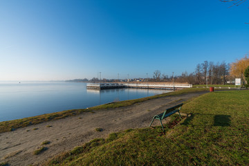 Small lake in Znin on Paluki in Kuyavian-Pomeranian Voivodeship, Poland.