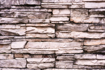 Background of Modern Slate stone Brick Wall Surfaced for design