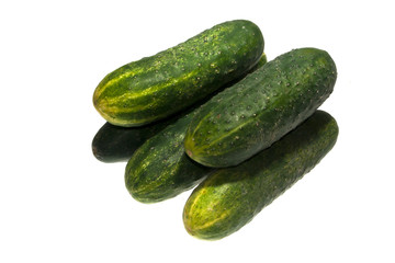 cucumber isolated on white background