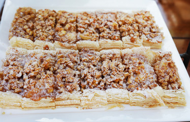 apple strudel closeup