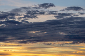 beautiful sunrise in the south of France