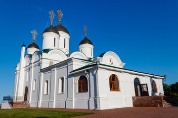 Fototapeta na wymiar Transfiguration cathedral in Transfiguration monastery in Murom, Russia