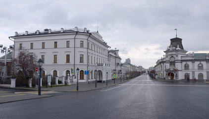 Fototapeta na wymiar Old city near the Kazan Kremlin.