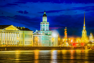 Naklejka premium Kunstkamera, Museum of Anthropology and Ethnography of the Russian Academy of Sciences. Saint Petersburg. Russia.