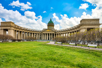 Kazan Temple - greatest architectural creation. Saint Petersburg.