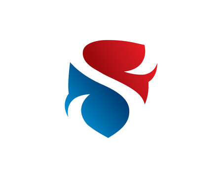 Shield letter S logo template design, emblem, symbol or icon