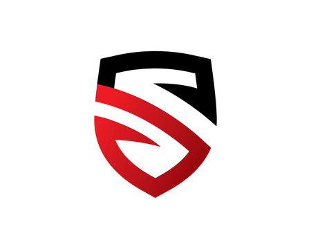 Shield letter S logo template design, emblem, symbol or icon