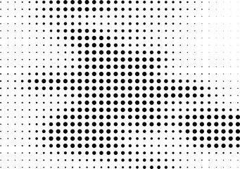 Abstract halftone dotted background. Futuristic grunge pattern, dot and circles.  Vector modern optical pop art texture for posters, sites, business cards, cover, postcards, labels, stickers layout.