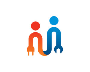 Mechanic logo template design, emblem, symbol or icon