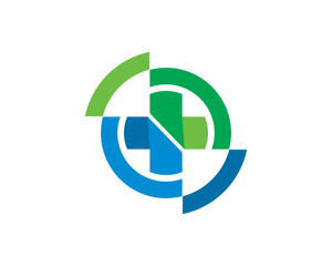 Medical logo template design, emblem, symbol or icon