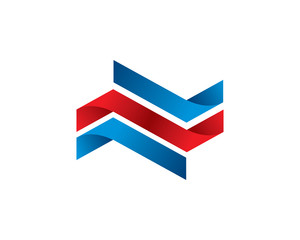 Modern arrow logo template design, emblem, symbol or icon