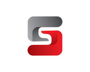 Letter S logo template design, emblem, symbol or icon