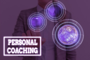 Conceptual hand writing showing Personal Coaching. Concept meaning relationship agreement between a...