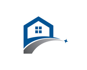 House logo template design, emblem, symbol or icon