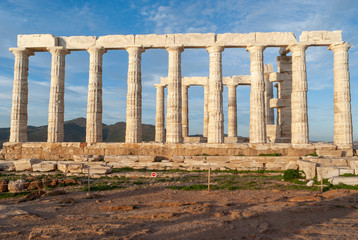 Fototapeta premium Ancient Cape Sunio in Greece