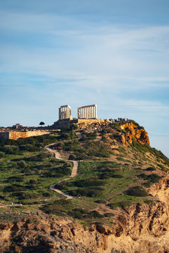 Ancient Cape Sunio in Greece