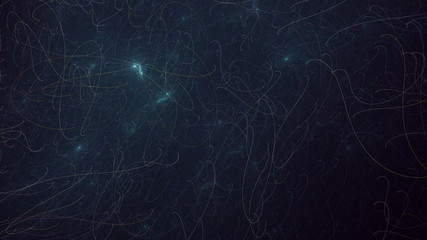 Fractal 3D rendering abstract and shiny background