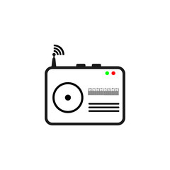 radio logo icon vector illustration design