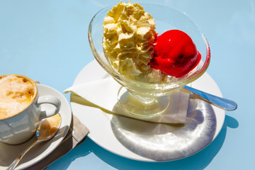 Ice Cream and Coffee Cup.