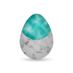 Easter Egg Marble and  Gold vector