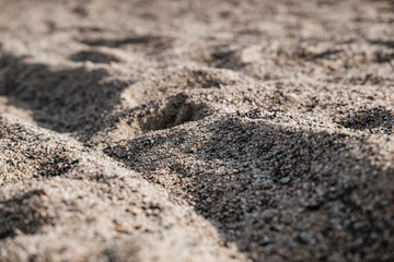 Close up of sand