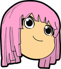 vector illustration of a girl