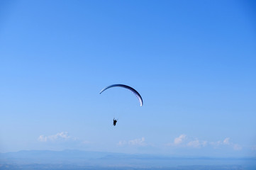 paraglider in the sky