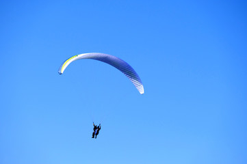 paraglider in the sky