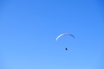 paraglider in the sky