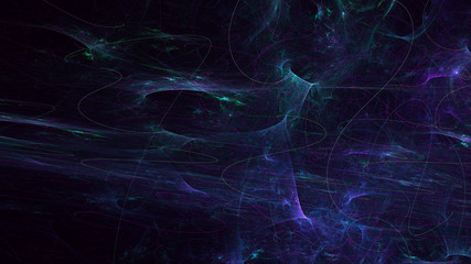 Fractal 3D rendering abstract and shiny background