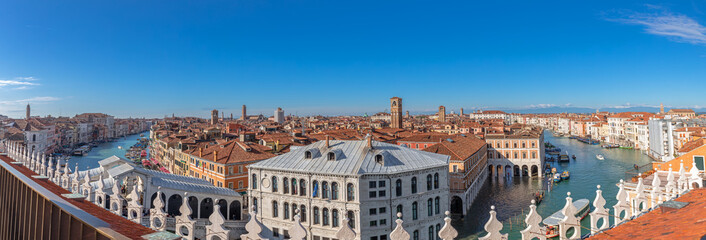 Blick über Venedig auf den Canale Grande - obrazy, fototapety, plakaty