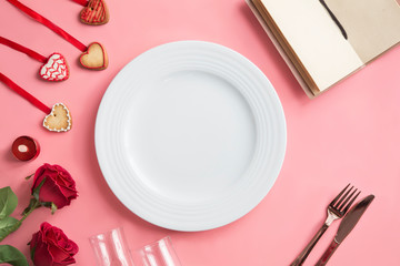 Romantic Dinner - Table Setting For Valentine’s Day