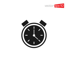 Clock and Time Icon Design Vector