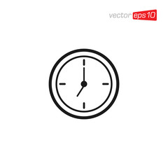 Clock and Time Icon Design Vector