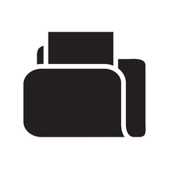 Folder Icon in trendy flat style isolated on white background