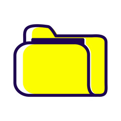 Folder icon vector