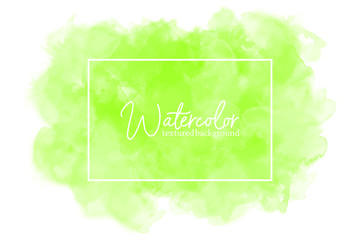 Naklejka na ściany i meble abstract green water color splash on white background. hand drawn paper texture vector wallpaper, card, background, print, grunge poster, art design, graphic. hand painted watercolor splash.