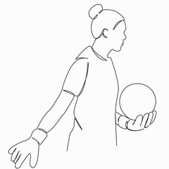 female goalkeeper soccer player